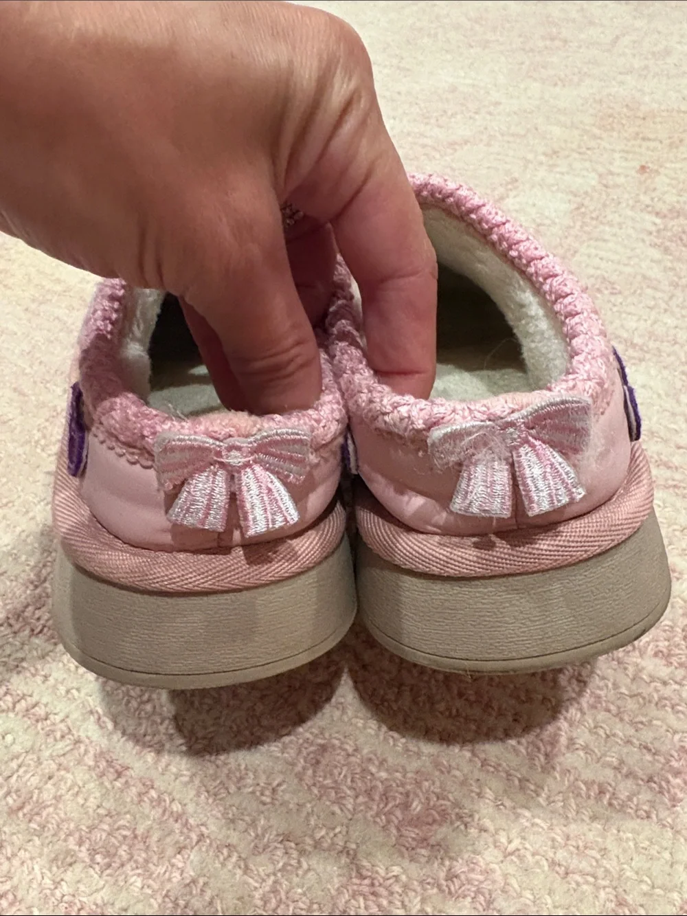 Lola + The Boys Pink Heart Patch Slip-On Shoes